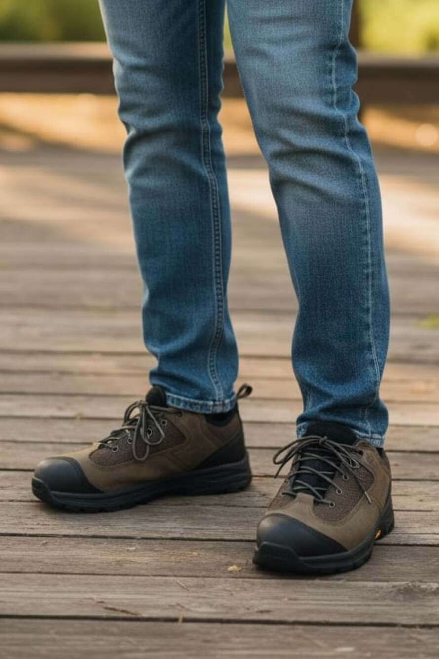 WORX by Red Wing 5011 Men's Brown Honeycomb Mesh Safety Toe Work Shoes